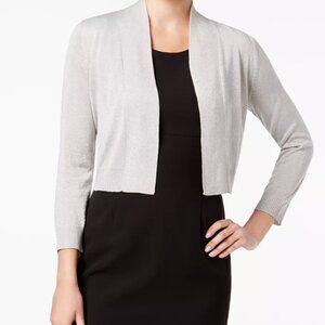 Talbots Cropped Open-Front Cardigan